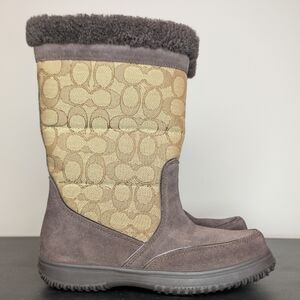 Coach Women's Sherman Signature Cold Weather Boots Size 6B